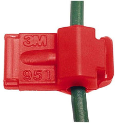 3M - 22 to 18 AWG, Nylon, Fully Insulated, Female Wire Disconnect - 1/4 Inch Wide Tab, Red, CSA Certified, CSA LR32411, UL File E70512, UL Listed - Americas Tooling