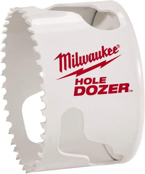 Milwaukee Tool - 1-3/4" Diam, 1-1/2" Cutting Depth, Hole Saw - Bi-Metal Saw, Toothed Edge - Americas Tooling