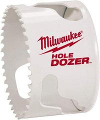 Milwaukee Tool - 2-5/16" Diam, 1-1/2" Cutting Depth, Hole Saw - Bi-Metal Saw, Toothed Edge - Americas Tooling