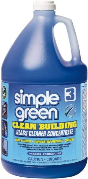 Simple Green - 1 Gal Bottle Unscented Glass Cleaner - Concentrated, Use on Glass Surfaces - Americas Tooling