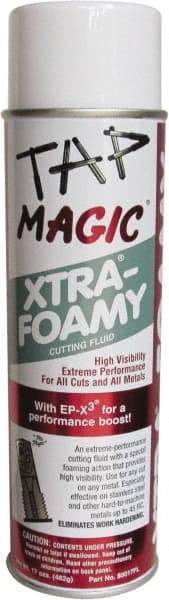 Tap Magic - Tap Magic Xtra-Foamy, 17 oz Aerosol Cutting Fluid - Semisynthetic - Americas Tooling