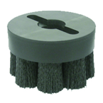 10" Diameter - Shell-Mill Holder Crimped Filament Disc Brush - 0.026/120 Grit - Americas Tooling