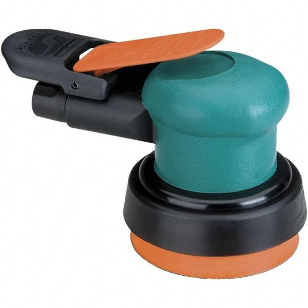 Dynabrade - 12,000 OPM, 14 CFM Air Consumption, Palm Air Orbital Sander - Round Pad, 1/4 NPT Inlet - Americas Tooling