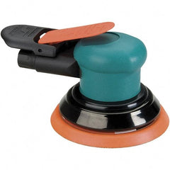 Dynabrade - 12,000 OPM, 14 CFM Air Consumption, Palm Air Orbital Sander - Round Pad, 1/4 NPT Inlet - Americas Tooling