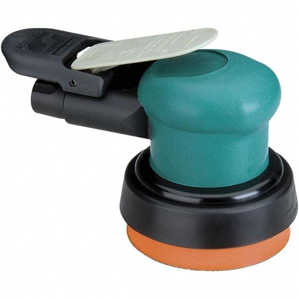 Dynabrade - 12,000 OPM, 14 CFM Air Consumption, Palm Air Orbital Sander - Round Pad, 1/4 NPT Inlet - Americas Tooling