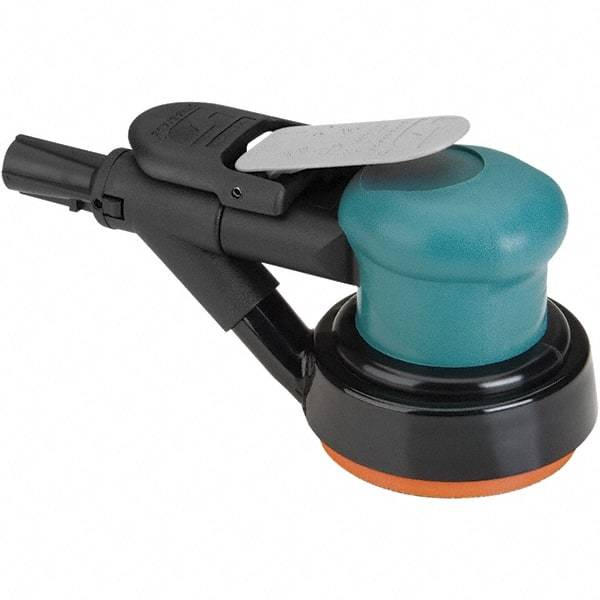 Dynabrade - 12,000 OPM, 14 CFM Air Consumption, Palm Air Orbital Sander - Round Pad, 1/4 NPT Inlet - Americas Tooling