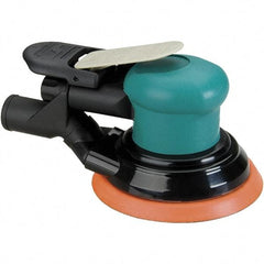 Dynabrade - 12,000 OPM, 14 CFM Air Consumption, Palm Air Orbital Sander - Round Pad, 1/4 NPT Inlet - Americas Tooling