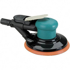 Dynabrade - 12,000 OPM, 14 CFM Air Consumption, Palm Air Orbital Sander - Round Pad, 1/4 NPT Inlet - Americas Tooling