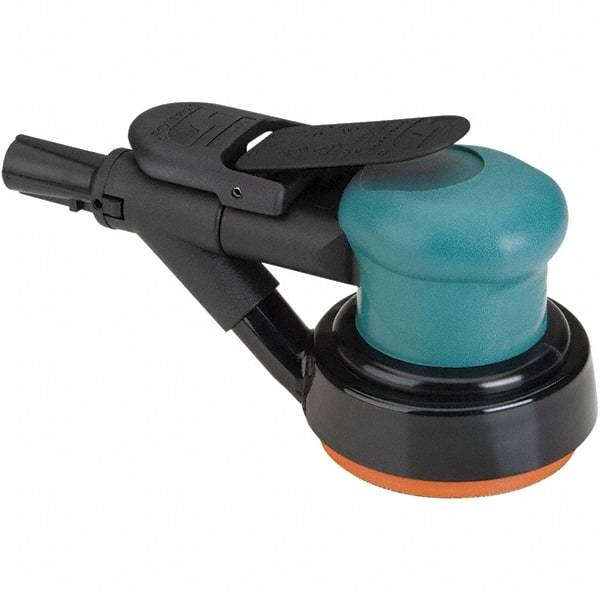 Dynabrade - 12,000 OPM, 14 CFM Air Consumption, Palm Air Orbital Sander - Round Pad, 1/4 NPT Inlet - Americas Tooling