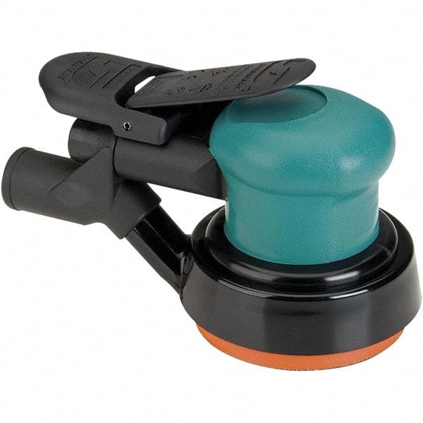 Dynabrade - 12,000 OPM, 14 CFM Air Consumption, Palm Air Orbital Sander - Round Pad, 1/4 NPT Inlet - Americas Tooling