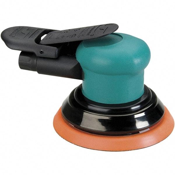 Dynabrade - 12,000 OPM, 14 CFM Air Consumption, Palm Air Orbital Sander - Round Pad, 1/4 NPT Inlet - Americas Tooling