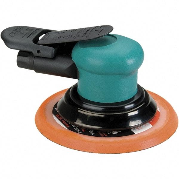 Dynabrade - 12,000 OPM, 14 CFM Air Consumption, Palm Air Orbital Sander - Round Pad, 1/4 NPT Inlet - Americas Tooling