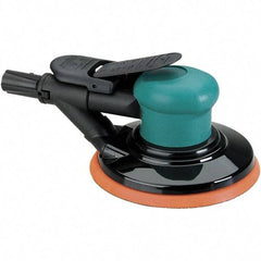 Dynabrade - 12,000 OPM, 14 CFM Air Consumption, Palm Air Orbital Sander - Round Pad, 1/4 NPT Inlet - Americas Tooling