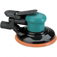 Dynabrade - 12,000 OPM, 14 CFM Air Consumption, Palm Air Orbital Sander - Round Pad, 1/4 NPT Inlet - Americas Tooling