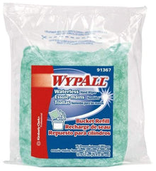 WypAll - Pre-Moistened Hand Cleaning Wipes - Refill, 12-1/4" x 10-1/2" Sheet Size, Green - Americas Tooling