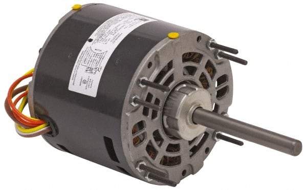 US Motors - 1/5 hp, ODP Enclosure, Auto Thermal Protection, 1,075 RPM, 208-230 Volt, 60 Hz, Industrial Electric AC/DC Motor - Size 48 Frame, Hub/Stud Mount, 1 Speed, Ball Bearings, 2.0 Full Load Amps, A Class Insulation, CW Lead End - Americas Tooling