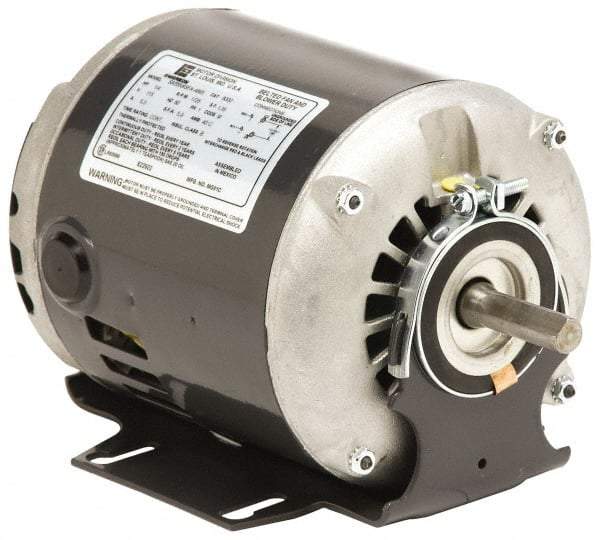 US Motors - 1/3 hp, ODP Enclosure, Auto Thermal Protection, 1,725 RPM, 115 Volt, 60 Hz, Industrial Electric AC/DC Motor - Size 56 Frame, Resilient Mount, 1 Speed, Sleeve Bearings, A Class Insulation, CW Drive End Rev - Americas Tooling