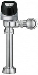 Sloan Valve Co. - 1-1/2" Spud Coupling, 1-1/2" Pipe, Closet Automatic Flush Valve - Single Flush, 1.6 Gal per Flush, Metal Cover, Powered by Solar Battery Backup - Americas Tooling