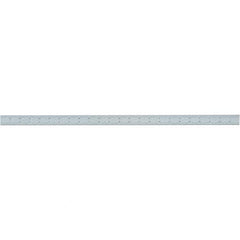 Starrett - 24 Inch Long Blade, 4R Graduation Combination Square Blade - Uncoated, Steel, 1/64, 1/32 1/16 and 1/8 Inch Graduation - Americas Tooling