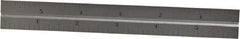 Starrett - 6 Inch Long Blade, 4R Graduation Combination Square Blade - Satin Chrome Finish, Steel, 1/64, 1/32 1/16 and 1/8 Inch Graduation - Americas Tooling