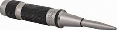 Starrett - 11/16" Automatic Center Punch - 5-1/4" OAL, Steel - Americas Tooling