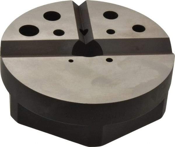 Starrett - 1 Piece Vise Bench Block - Alloy Steel, 1/8 - 7/8 Tapped Hole, 4-7/8" Wide, 1-1/2" High - Americas Tooling