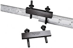 Starrett - Rule & Scale Accessories Type: Rule Clamp For Use With: Clamping 2 Rules Together - Americas Tooling