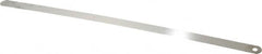 Starrett - 0.016 Inch Thick x 1/2 Inch Wide x 12 Inch Leaf Length, Parallel Feeler Gage - Tempered Steel - Americas Tooling