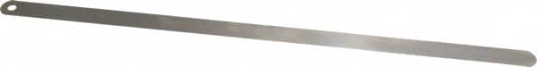 Starrett - 0.02 Inch Thick x 1/2 Inch Wide x 12 Inch Leaf Length, Parallel Feeler Gage - Tempered Steel - Americas Tooling