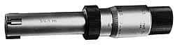 Starrett - 4 to 5", 4" Gage Depth, Mechanical Inside Hole Micrometer - 0.0003" Graduation, 0.00025" Accuracy, Ratchet Stop Thimble - Americas Tooling