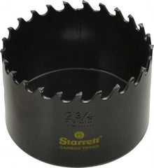 Starrett - 2-3/4" Diam, 1-5/8" Cutting Depth, Hole Saw - Carbide-Tipped Saw, Toothed Edge - Americas Tooling