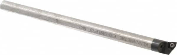 Kennametal - 19.56mm Min Bore Diam, 254mm OAL, 5/8" Shank Diam, E-SWLP Indexable Boring Bar - WP.. Insert, Screw Holding Method - Americas Tooling