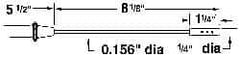 Thermo Electric - to 572°F, T, Thermocouple Probe - Americas Tooling