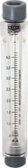 King - 1/2" FNPT Port Block Style, Inline Flowmeter - 125 Max psi, 4.2 SCFM, Acrylic - Americas Tooling