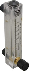 King - 1/2" M Port Block Style Panel Mount Flowmeter - 100 Max psi, 3.5 GPM, Acrylic - Americas Tooling