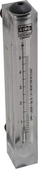 King - 1/2" M Port Block Style Panel Mount Flowmeter - 100 Max psi, 5 GPM, Acrylic - Americas Tooling