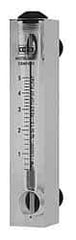 King - 1/2" F Port Block Style, Panel Mount Flowmeter - 125 Max psi, 8.2 SCFM, Acrylic - Americas Tooling