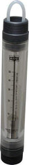 King - 1-1/2" MNPT Port Tube Flowmeter - 125 Max psi, 50 GPM, Acrylic - Americas Tooling