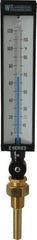 WGTC - 120°F, Industrial Thermometer with Standard Thermowell - 3-1/2 Inch Stem Length, 1-1/4 to 18 Inch Thread - Americas Tooling