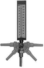 WGTC - 50 to 400°F, Industrial Thermometer without Thermowell - 3-1/2 Inch Stem Length, 1-1/4 to 18 Inch Thread - Americas Tooling