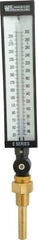 WGTC - 30 to 300°F, Industrial Thermometer with Standard Thermowell - 3-1/2 Inch Stem Length, 1-1/4 to 18 Inch Thread - Americas Tooling