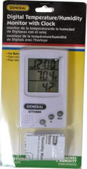 General - 5 to 122°F, 30 to 90% Humidity Range, Thermo-Hygrometer - Americas Tooling