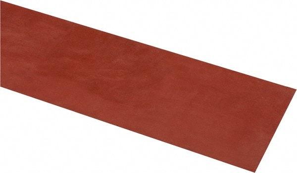 Made in USA - 4" Wide, 0.031" Thick, Silicone Rubber Foam Sheet - 30 Durometer, Orange-Red, -60 to 500°F, 650 psi Tensile Strength, Cut-to-Length - Americas Tooling