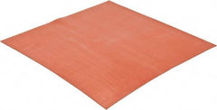 Made in USA - 12" Long, 12" Wide, 1/4" Thick, Silicone Rubber Foam Sheet - 30 Durometer, Orange-Red, -60 to 500°F, 650 psi Tensile Strength, Stock Length - Americas Tooling