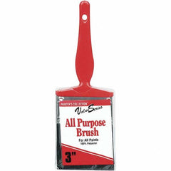 Rubberset - 3" Flat Synthetic Trim Brush - Plastic Thin Kaiser Handle - Americas Tooling