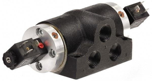 ARO/Ingersoll-Rand - 1/2", K Series 4-Way High Flow Stacking Solenoid Valve - 120 VAC, 2.57 CV Rate, 12.68" Long - Americas Tooling