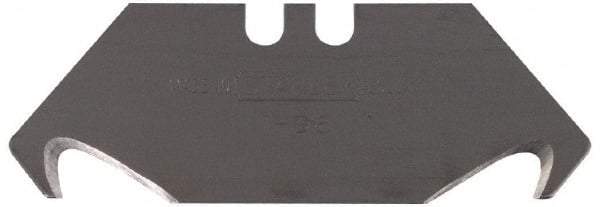 Stanley - 100 Piece Carbon Steel Hook Blade - 2-1/16" OAL, 0.024" Blade Thickness - Americas Tooling