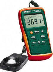 Extech - AAA Batteries, 40 to 40,000 FC, LCD Display, Silicone Photodiode Light Meter - 3 Accuracy, Compatible with All Visible Light Lighting, Built In Memory - Americas Tooling