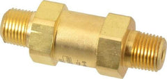 Parker - 1/8" Brass Check Valve - Inline, MNPT x MNPT, 3,000 WOG - Americas Tooling