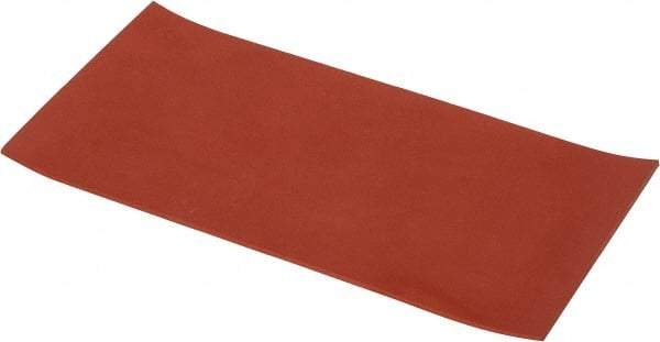 Made in USA - 6" Wide, 1/8" Thick, Silicone Rubber Foam Sheet - 30 Durometer, Orange-Red, -60 to 500°F, 650 psi Tensile Strength, Cut-to-Length - Americas Tooling